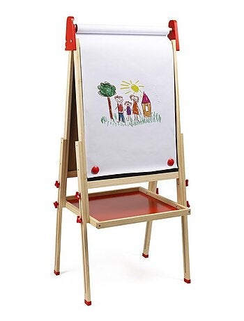 EUREKAKIDS - Lavagna in legno 3 in 1 per bambini - Dai 3 ai 12 anni