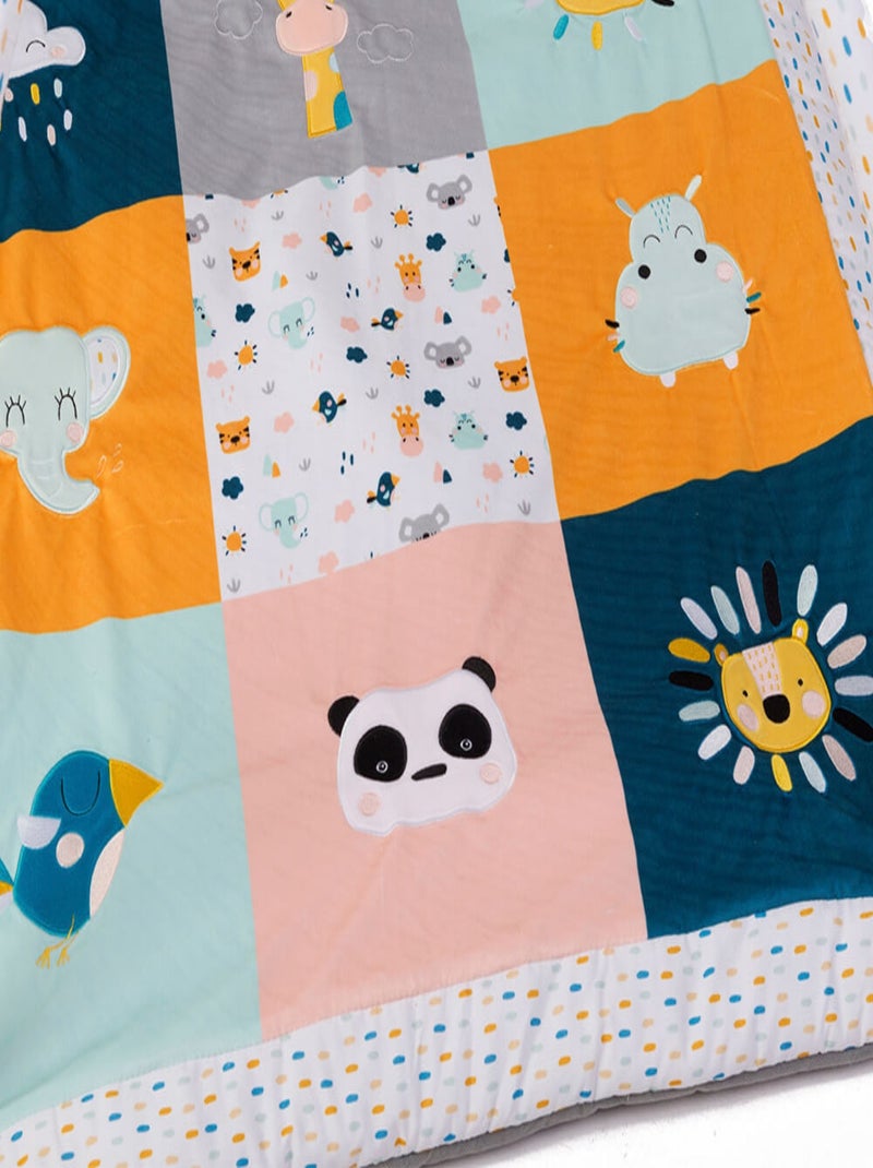 EUREKAKIDS - Tappetino da gioco per bambini con peluche sensoriali - Da 0 a 3 anni Multicolore - Kiabi
