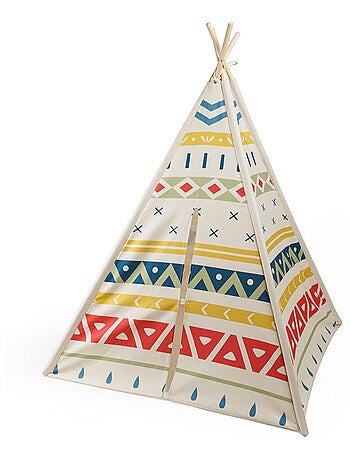 EUREKAKIDS - Tenda Tipi in legno per bambini - Dai 3 ai 12 anni