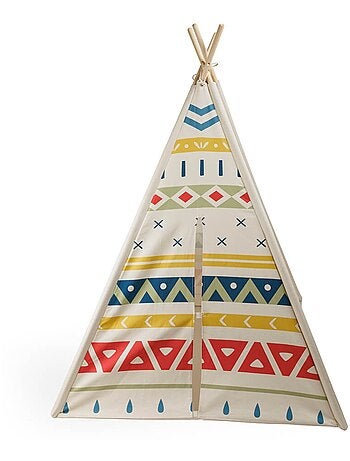 EUREKAKIDS - Tenda Tipi in legno per bambini - Dai 3 ai 12 anni