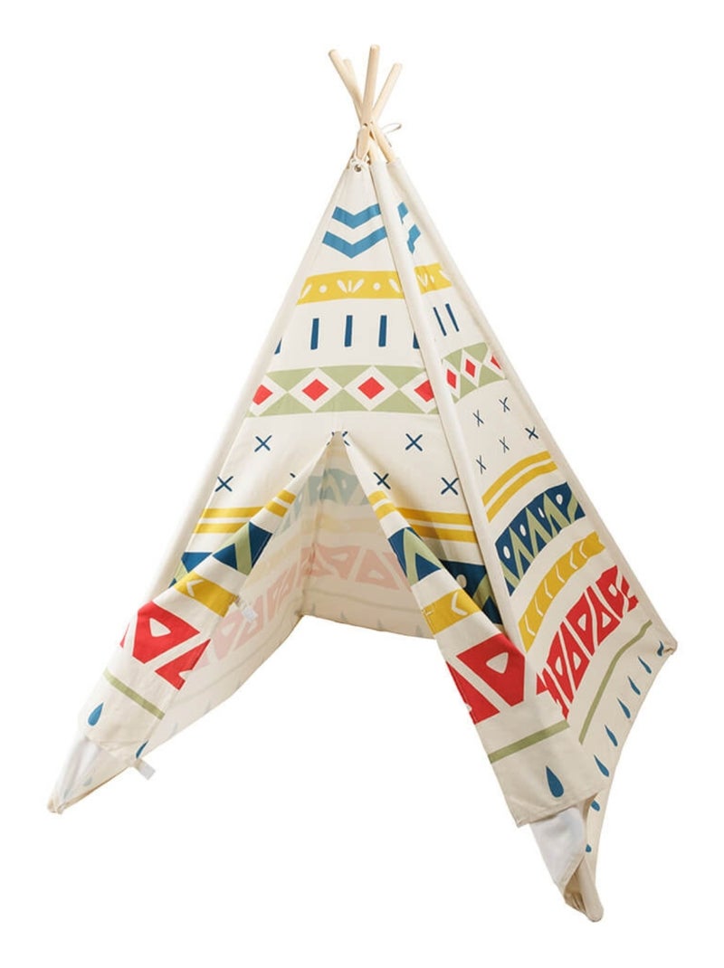 EUREKAKIDS - Tenda Tipi in legno per bambini - Dai 3 ai 12 anni Multicolore - Kiabi