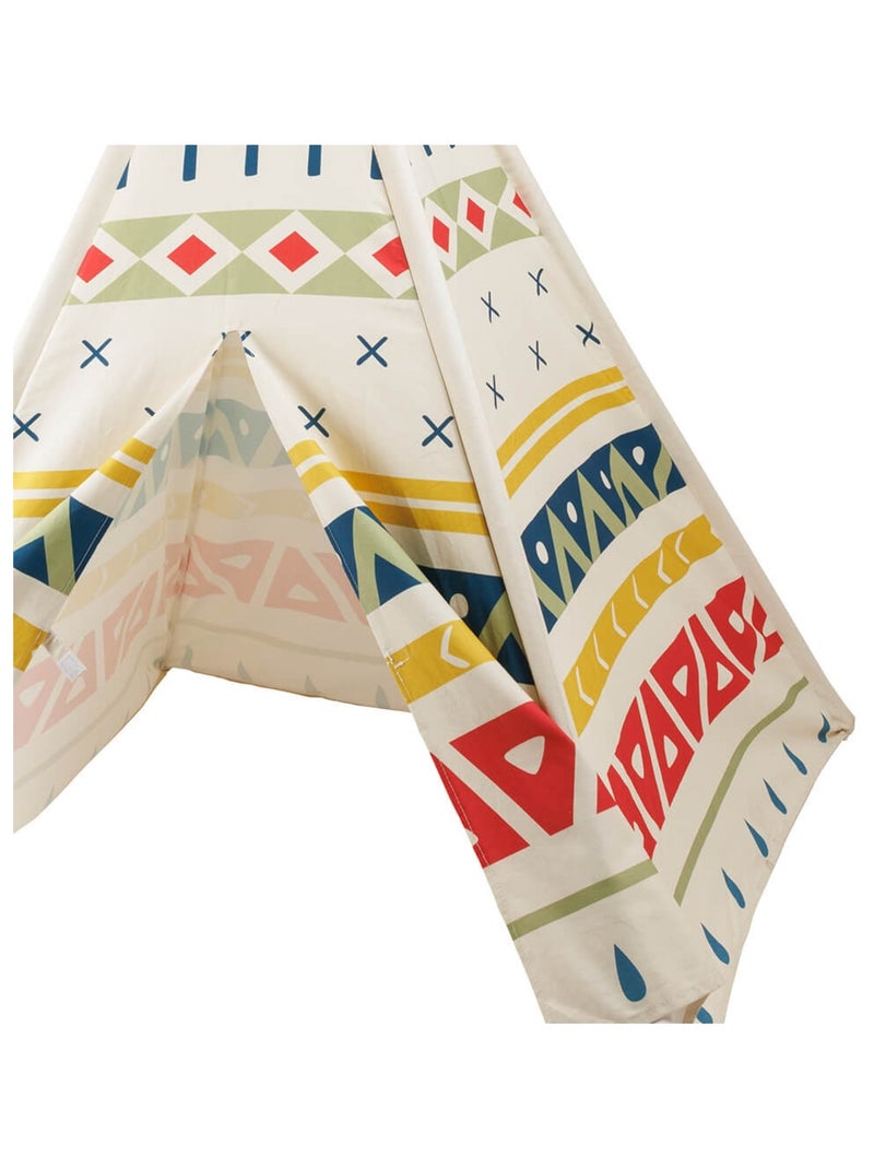 EUREKAKIDS - Tenda Tipi in legno per bambini - Dai 3 ai 12 anni Multicolore - Kiabi