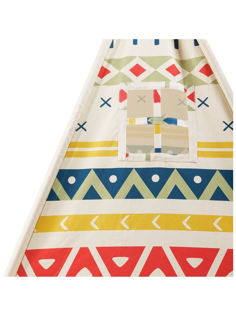 EUREKAKIDS - Tenda Tipi in legno per bambini - Dai 3 ai 12 anni Multicolore - Kiabi