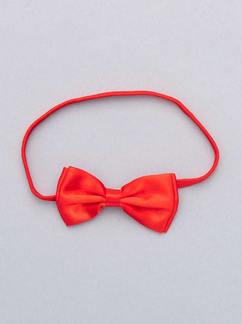 Farfallino raso rosso - Kiabi