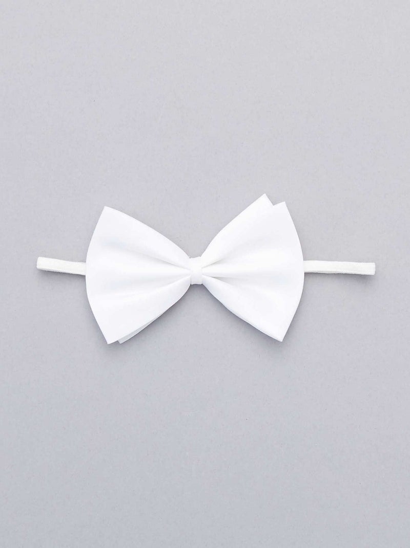 Farfallino tinta unita bianco - Kiabi