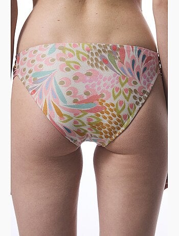 Faro slip bikini a vita alta hipster con perline penti