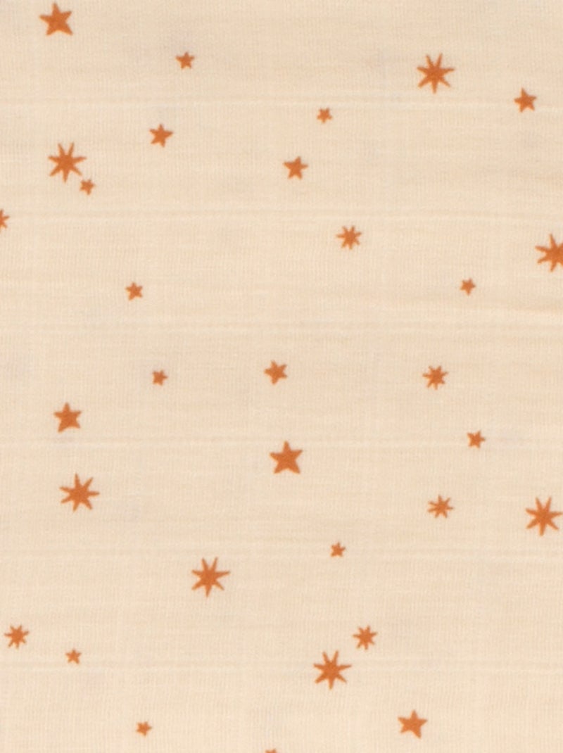 Fasce in cotone biologico 70x70cm, confezione da 3 - SAUTHON Marrone - Kiabi