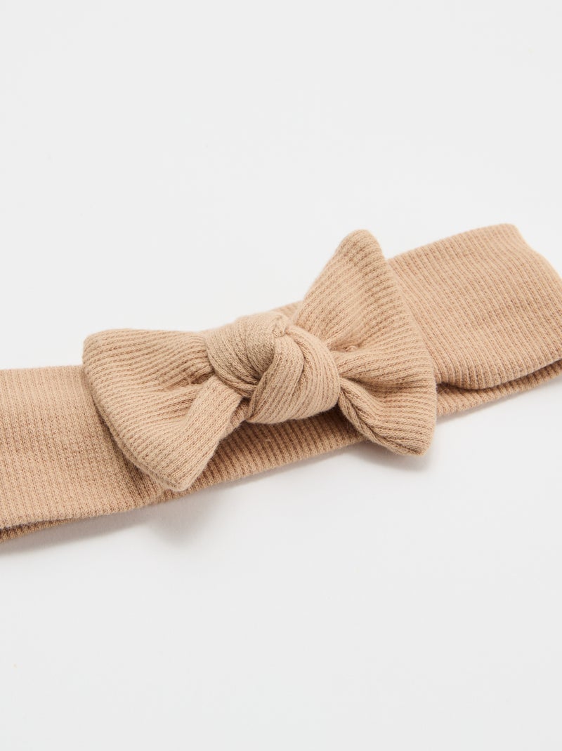 Fascia con fiocco Beige - Kiabi