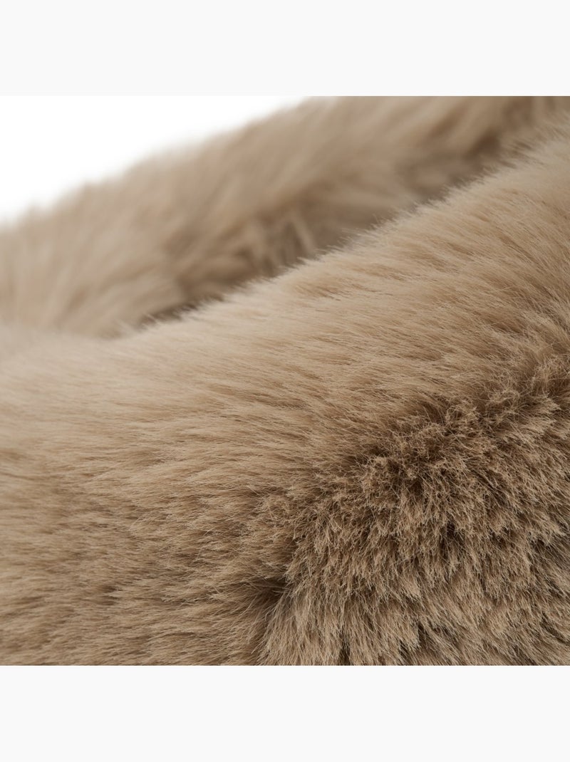 Fascia da sci retrò in pelliccia sintetica uomo e donna zeit camel Beige - Kiabi
