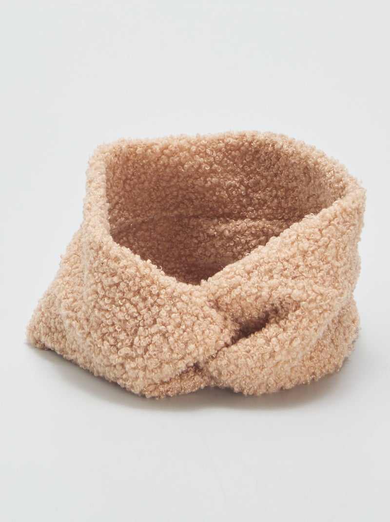 Fascia effetto montone BEIGE - Kiabi