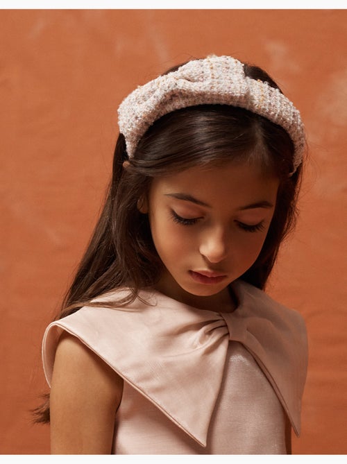 Fascia imbottita in tweed con fiocco sulla parte superiore - Kiabi