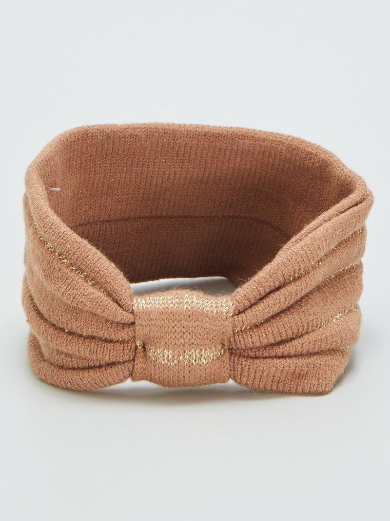 Fascia in maglia tricot MARRONE - Kiabi