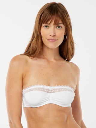 Fascia in microfibra con pizzo