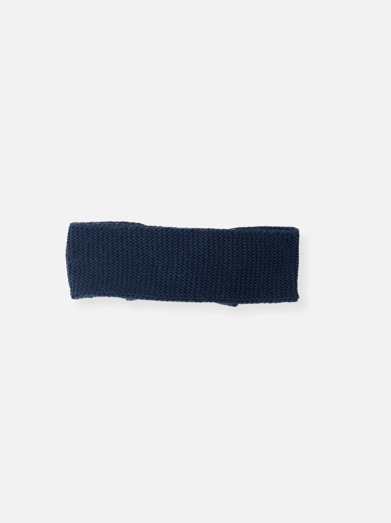 Fascia per capelli neonato con fiocco Blu marino - Kiabi