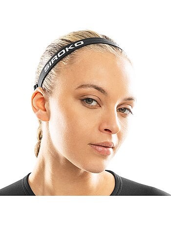 Fascia per la testa antiscivolo in confezione da 2 fitness uomo e donna tied b&w