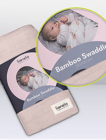 Fascia per neonati in bambù 120x120 cm - LIONELO - 100% cotone - Anallergico