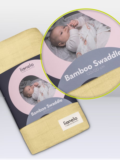 Fascia per neonati in bambù 120x120 cm - LIONELO - 100% cotone - Anallergico - Kiabi