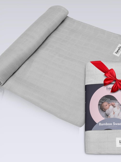 Fascia per neonati in bambù 120x120 cm - LIONELO - 100% cotone - Anallergico - Kiabi