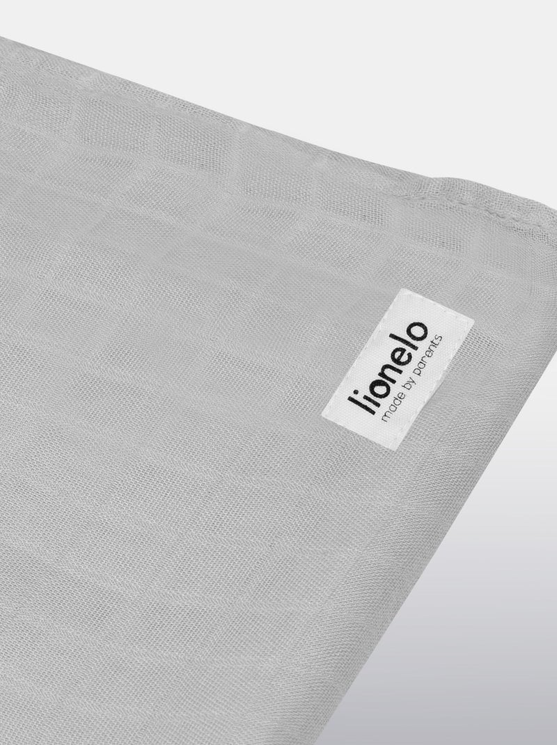 Fascia per neonati in bambù 120x120 cm - LIONELO - 100% cotone - Anallergico Grigio - Kiabi