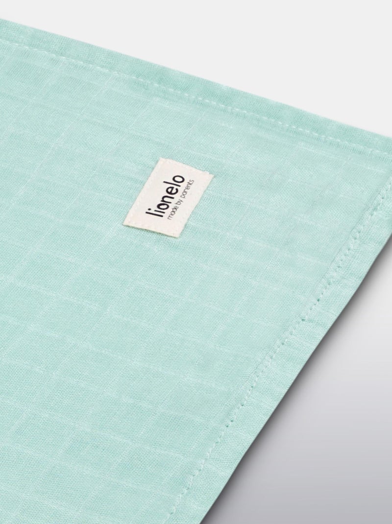 Fascia per neonati in bambù 120x120 cm - LIONELO - 100% cotone - Anallergico Verde - Kiabi