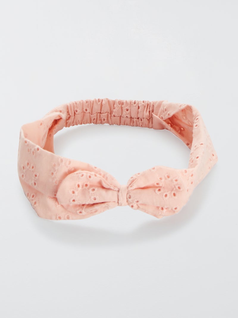Fascia ricamo punto inglese ROSA - Kiabi