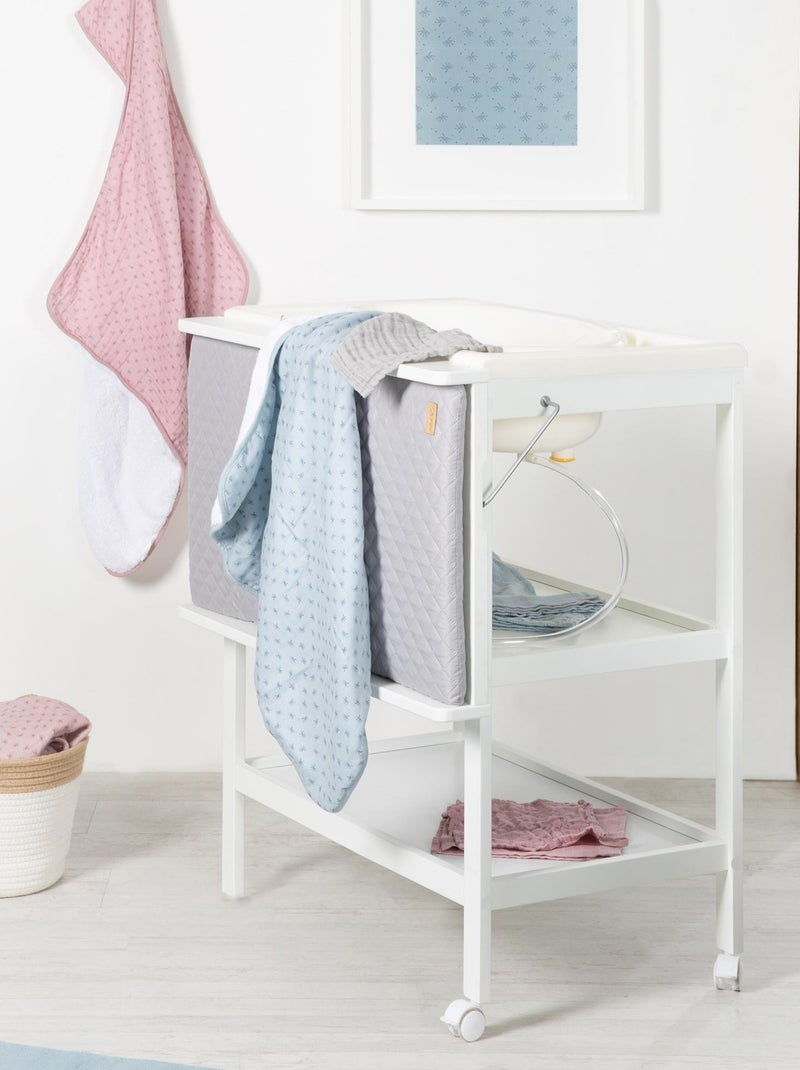 Fasciatoio e vaschetta 2‑in‑1 + materassino impermeabile "Roba Style" Bianco Grigio - Kiabi