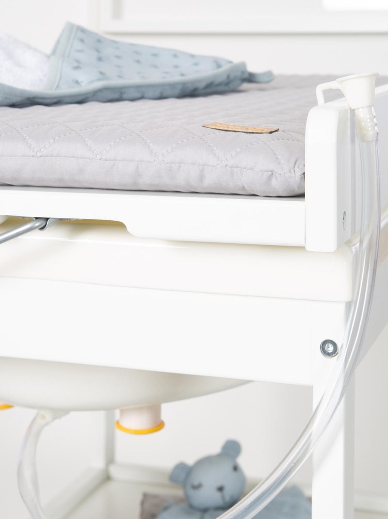 Fasciatoio e vaschetta 2‑in‑1 + materassino impermeabile "Roba Style" Bianco Grigio - Kiabi