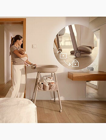 Fasciatoio LIONELO Rosie - Altezza regolabile - Ruote - Organizer