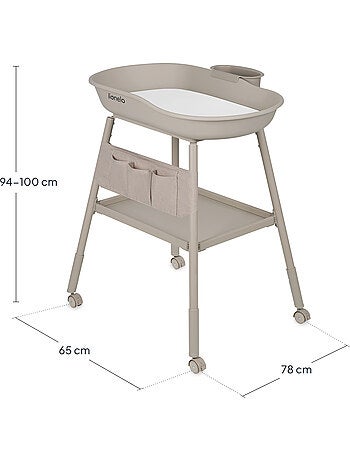 Fasciatoio LIONELO Rosie - Altezza regolabile - Ruote - Organizer