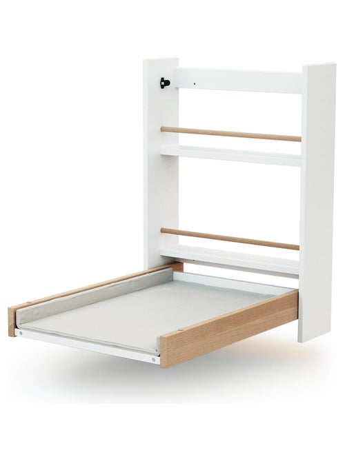 Fasciatoio pieghevole a parete/muro con materasso EAZY legno - Kiabi