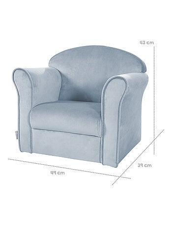 Fauteuil club bambino in velluto morbido – ROBA "Lil Sofa
