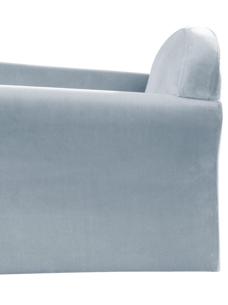 Fauteuil club bambino in velluto morbido – ROBA "Lil Sofa" Blu chiaro - Kiabi