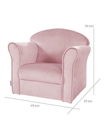 Fauteuil club bambino in velluto morbido – ROBA "Lil Sofa