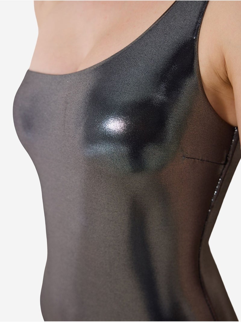 Faylinn costume intero monospalla penti Grigio nero - Kiabi