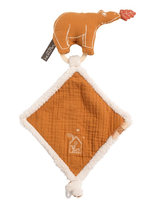 Fazzoletto orsetto in garza e bouclette di - SAUTHON - Kiabi