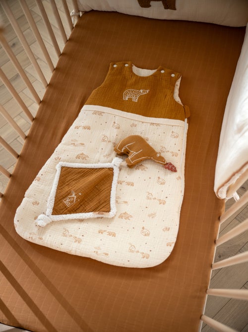 Fazzoletto orsetto in garza e bouclette di - SAUTHON - Kiabi