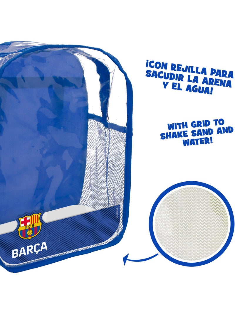 Fc barcelona cubo da spiaggia con pallone e accessori della squadra N/D - Kiabi