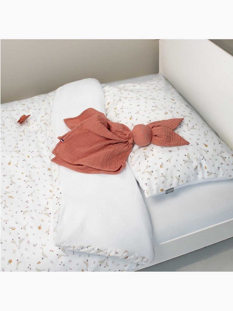 Federa cuscino bebè cotone reversibile | sevira kids | sevira kids Beige - Kiabi