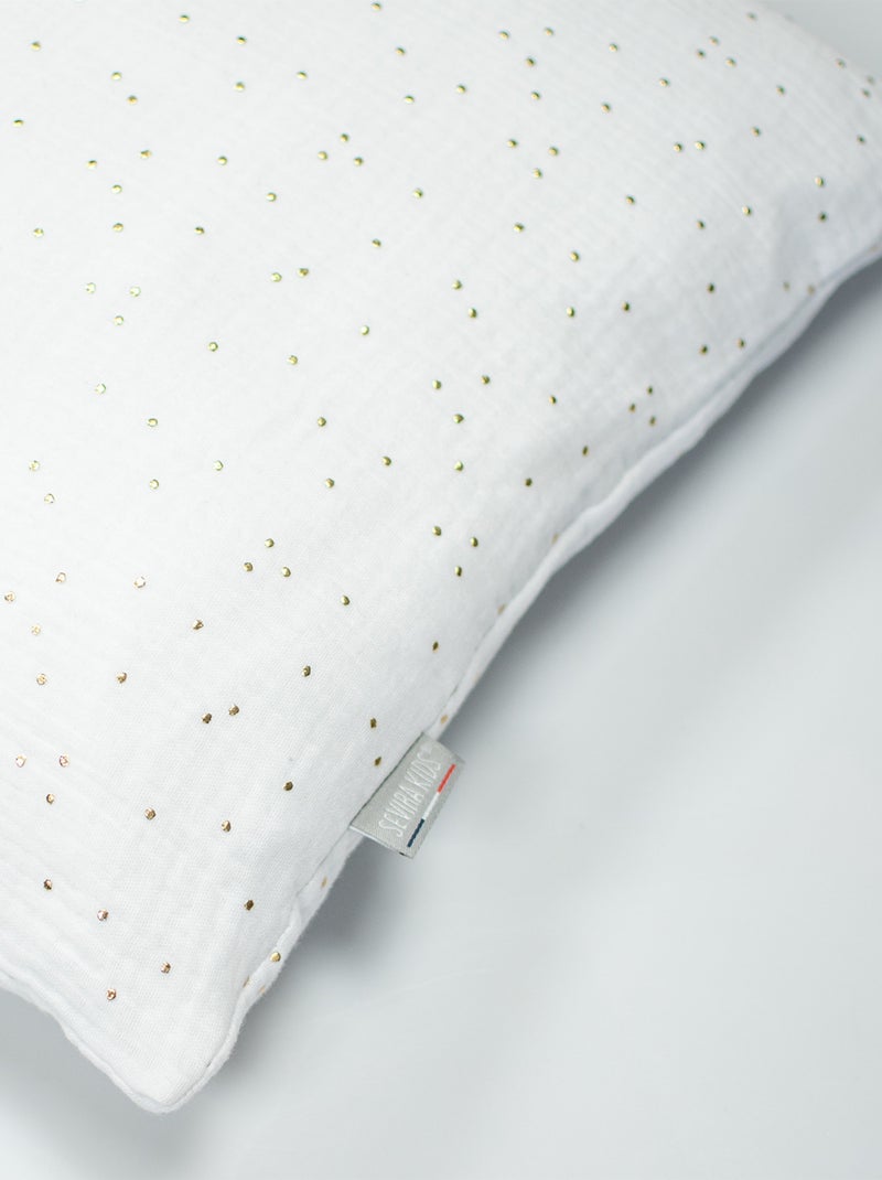 Federa cuscino bebè garza cotone | sevira kids | sevira kids Bianco dorato - Kiabi
