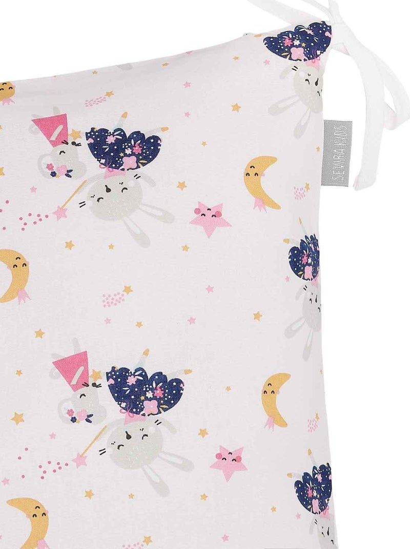Federa cuscino modulabile da annodare cotone | sevira kids | sevira kids Rosa - Kiabi