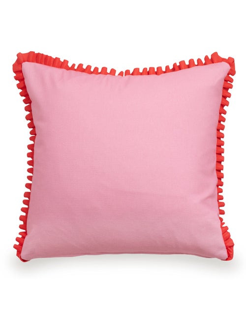 Federa decorativa Happy stripes "Happyfriday" - Kiabi