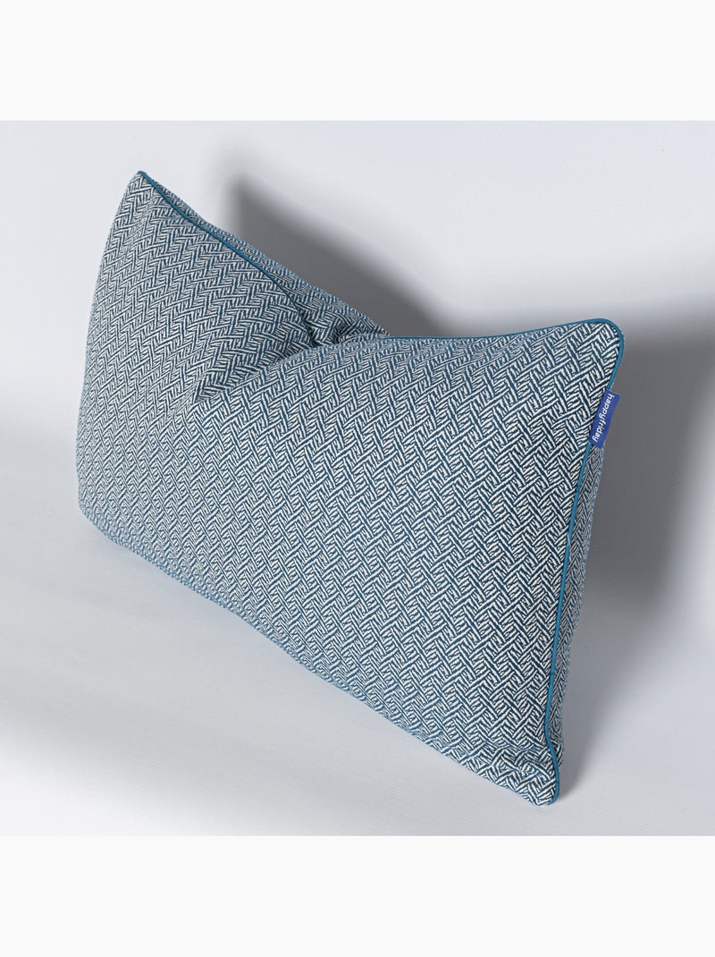 Federa decorativa Herringbone "Happyfriday" Blu marino - Kiabi