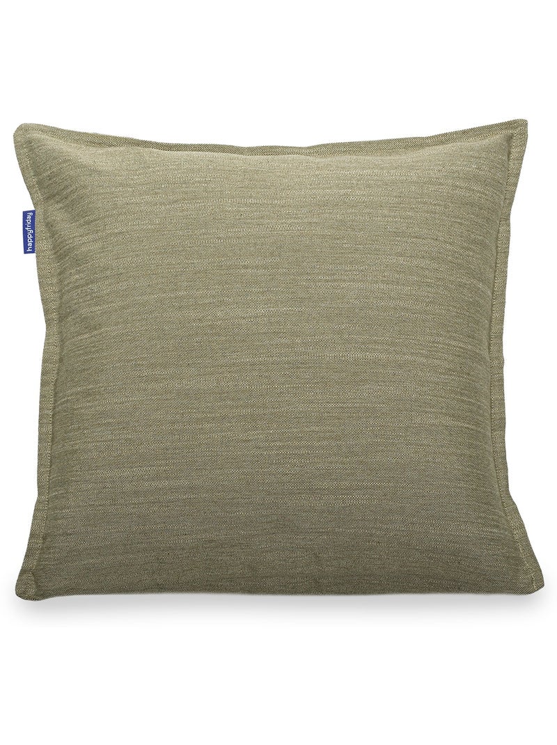 Federa decorativa Twill "Happyfriday" Verde oliva - Kiabi