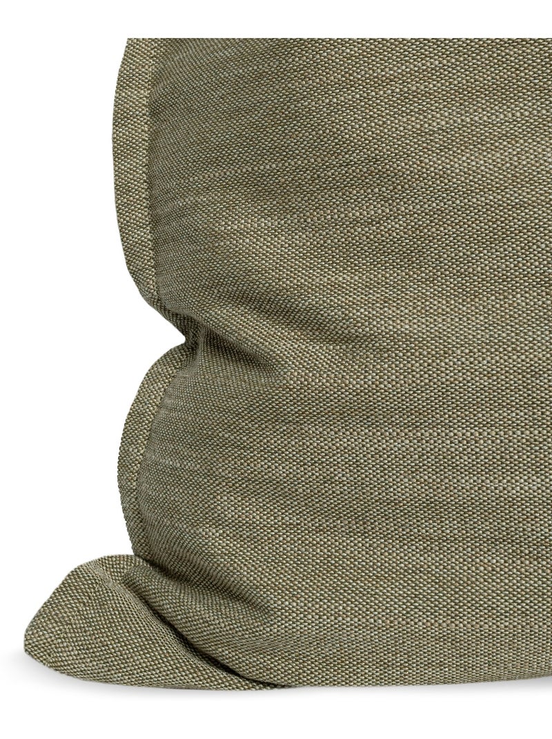 Federa decorativa Twill "Happyfriday" Verde oliva - Kiabi