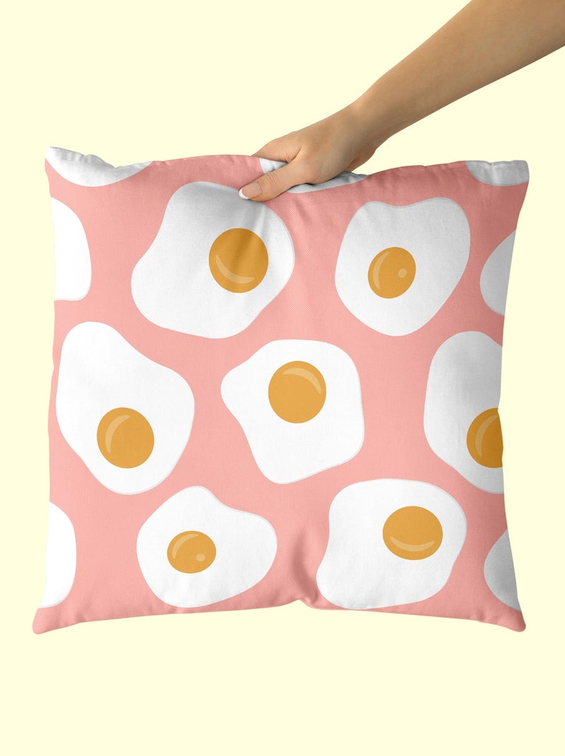 Federa decorativa Yummy "Happyfriday" Bianco - Kiabi