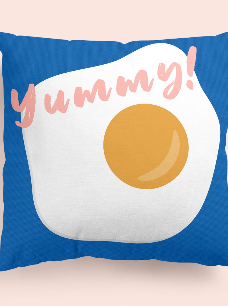 Federa decorativa Yummy "Happyfriday" Bianco - Kiabi
