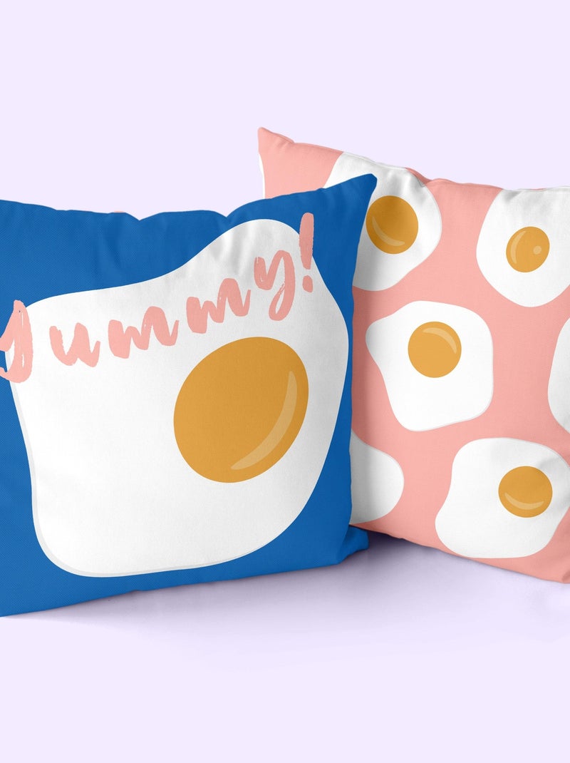 Federa decorativa Yummy "Happyfriday" Bianco - Kiabi