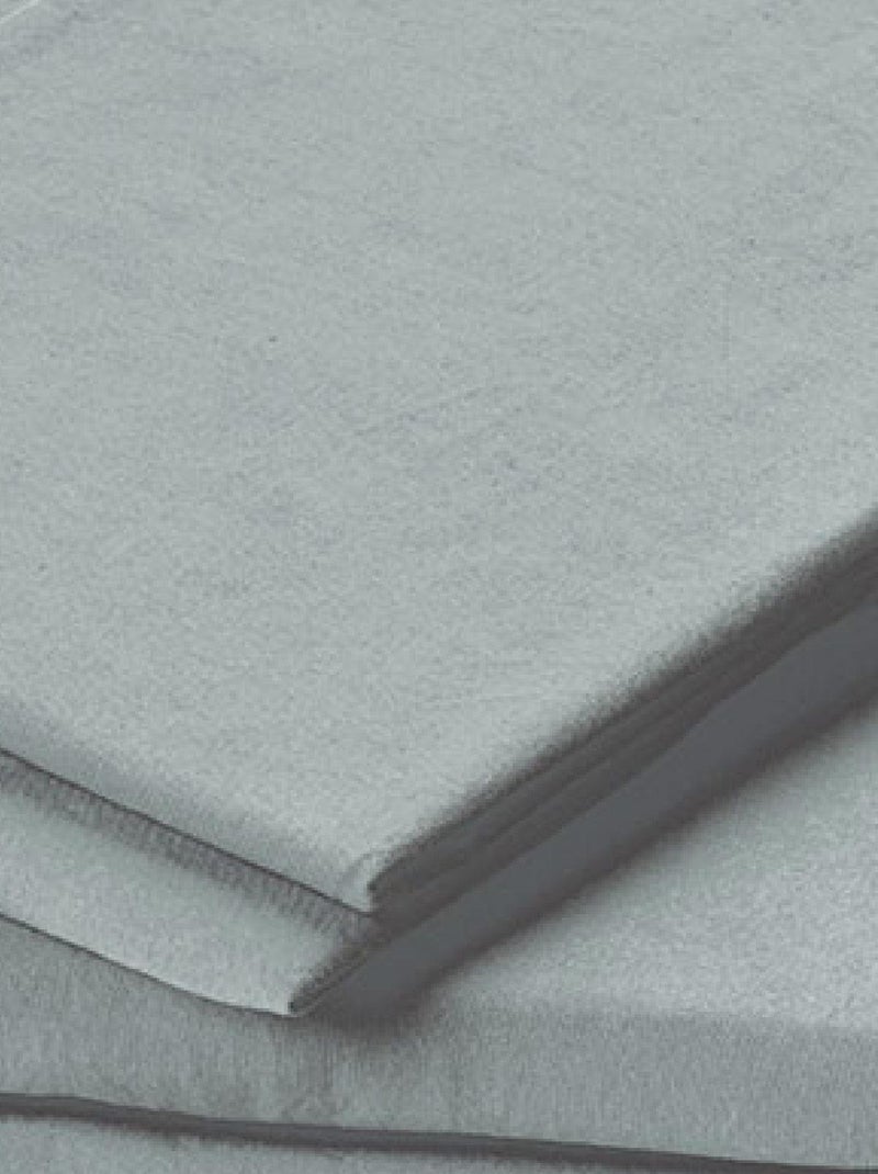Federa in cotone lavato Grigio - Kiabi