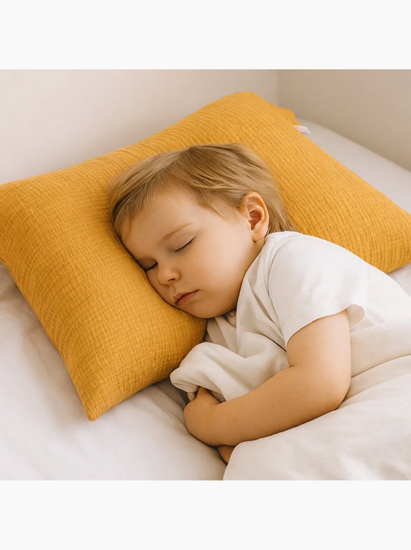 Federa in Mussola di Cotone Bio Miele Beige - Kiabi