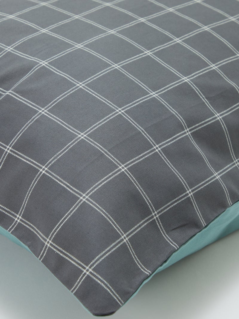 Federa per cuscino 50 x 80 cm con stampa floreale Grigio - Kiabi